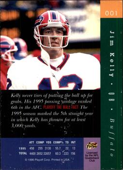 1996 Playoff Absolute #001 Jim Kelly Back