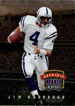 1996 Playoff Absolute #003 Jim Harbaugh Front