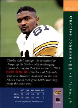 1996 Playoff Absolute #055 Charles Johnson Back