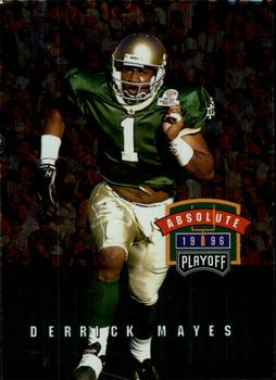 1996 Playoff Absolute #064 Derrick Mayes Front