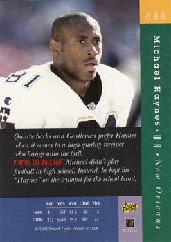1996 Playoff Absolute #088 Michael Haynes Back
