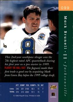 1996 Playoff Absolute #099 Mark Brunell Back