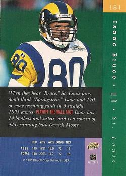 1996 Playoff Absolute #181 Isaac Bruce Back