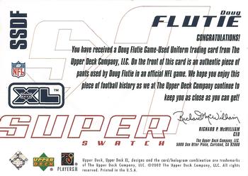 2002 Upper Deck XL - Super Swatch Jerseys Silver #SSDF Doug Flutie Back