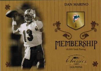 2003 Donruss Classics - Membership #M2 Dan Marino Front