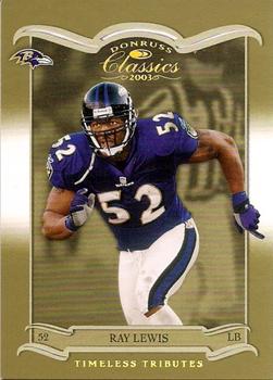 2003 Donruss Classics - Timeless Tributes #7 Ray Lewis Front