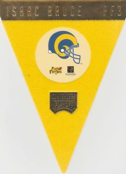 1996 Playoff Contenders - Pennant Flyer #PF3 Isaac Bruce Back