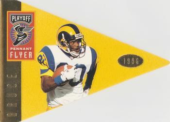 1996 Playoff Contenders - Pennant Flyer #PF3 Isaac Bruce Front