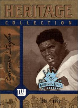 2003 Donruss Gridiron Kings - Heritage Collection #HC-20 Lawrence Taylor Front