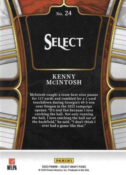 2023 Panini Select Draft Picks - Blue Retail #24 Kenny McIntosh Back