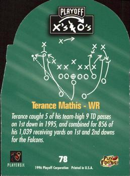 1996 Playoff Prime - X's and O's #78 Terance Mathis Back