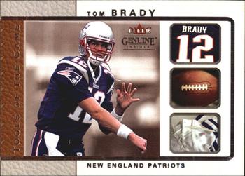 2003 Fleer Genuine Insider - Tools of the Game #6 TG Tom Brady Front