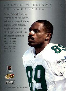1996 Playoff Trophy Contenders #73 Calvin Williams Back