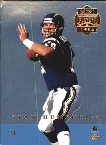 1996 Playoff Trophy Contenders - Back to Back Minis #34 Stan Humphries / Jeff George Front