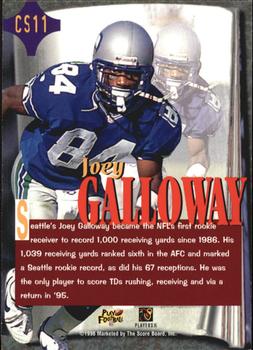 1996 Pro Line - Cover Story #CS11 Joey Galloway Back