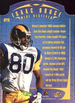 1996 Pro Line DC III - All-Pros #AP18 Isaac Bruce Back