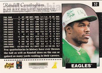 1996 Score #52 Randall Cunningham Back