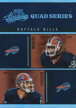 2003 Playoff Absolute Memorabilia - Quad Series #QS-1 Drew Bledsoe / Travis Henry / Josh Reed / Eric Moulds Front