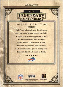 2003 Playoff Contenders - Legendary Contenders #LC-4 Jim Kelly Back