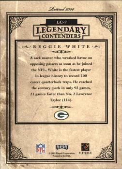 2003 Playoff Contenders - Legendary Contenders #LC-7 Reggie White Back