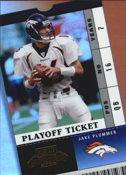 2003 Playoff Contenders - Playoff Ticket #39 Jake Plummer Front