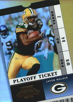 2003 Playoff Contenders - Playoff Ticket #61 Javon Walker Front