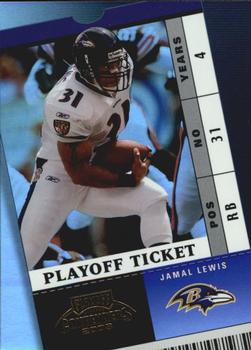 2003 Playoff Contenders - Playoff Ticket #65 Jamal Lewis Front
