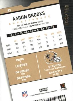 2003 Playoff Contenders - Playoff Ticket #83 Aaron Brooks Back