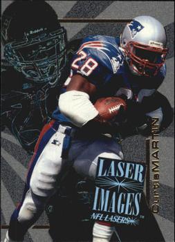 1996 Score Board NFL Lasers - Laser Images #I-19 Curtis Martin Front