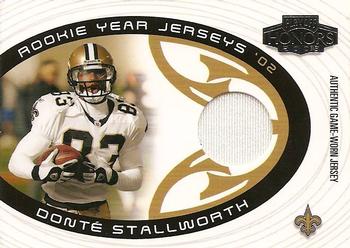 2003 Playoff Honors - Rookie Year Jerseys #RYJ20 Donte Stallworth Front