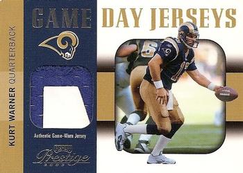 2003 Playoff Prestige - Game Day Jerseys #GDJ-10 Kurt Warner Front