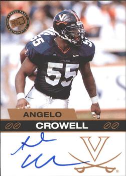 2003 Press Pass - Autographs Bronze #NNO Angelo Crowell Front