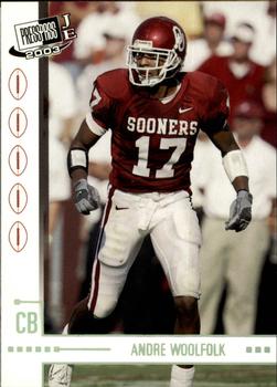 2003 Press Pass JE - Tin #CT44 Andre Woolfolk Front