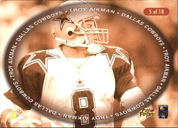 1996 Select Certified - Gold Team #5 Troy Aikman Back