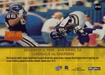 1996 SkyBox Premium #242 Cardinals vs. Chargers Back