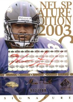 2003 SP Signature Edition - Autographs Red Ink #MS Musa Smith Front