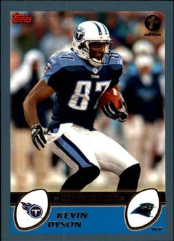 2003 Topps 1st Edition #85 Kevin Dyson Front