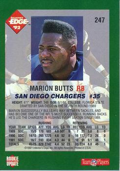 1992 Collector's Edge - Base Aftermarket #247 Marion Butts Back