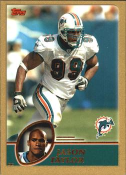 2003 Topps - Gold #43 Jason Taylor Front