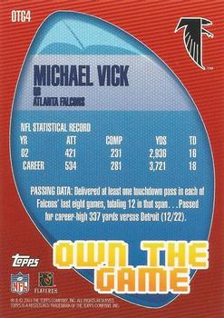 2003 Topps - Own the Game #OTG4 Michael Vick Back