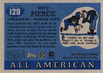 2003 Topps All American - Foil #129 Terry Pierce Back