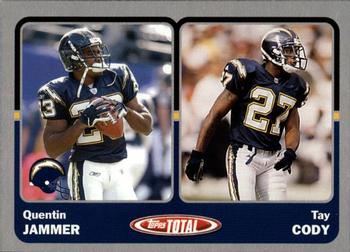 2003 Topps Total - Silver #426 Quentin Jammer / Tay Cody Front