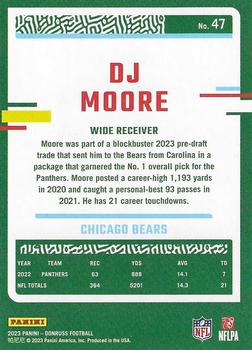 2023 Donruss #47 DJ Moore Back