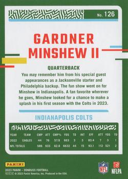 2023 Donruss #126 Gardner Minshew II Back