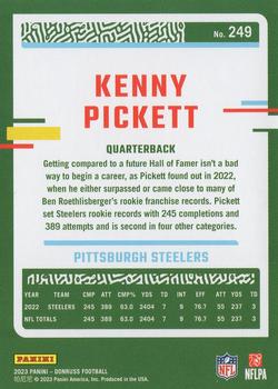 2023 Donruss #249 Kenny Pickett Back