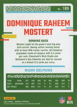 2023 Donruss #189 Raheem Mostert Back
