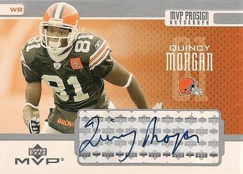 2003 Upper Deck MVP - ProSign #PS-QM Quincy Morgan Front