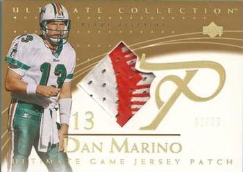 2003 Upper Deck Ultimate Collection - Ultimate Game Jersey Patches Gold #GJP-DM Dan Marino Front