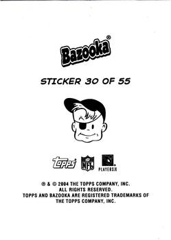 2004 Bazooka - Stickers #30 Jerry Rice / Rod Smith / Troy Brown / Terry Glenn Back