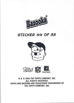 2004 Bazooka - Stickers #44 Will Smith / Kenechi Udeze / Jason Babin / Robert Gallery Back